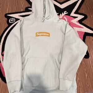 Supreme Box Logo Hoodie – Icy Blue – 2017 – Size Medium